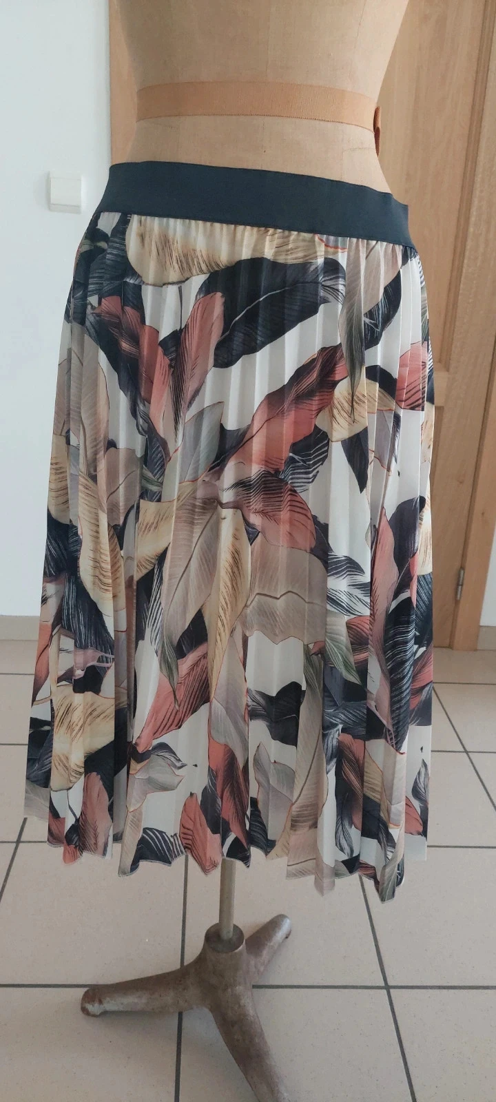 Jupe plissée midi à motif tropical Lc Waikiki - Taille 40 (L)